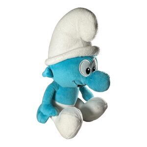 10” Happy Smurf Plush 2010 Peyo